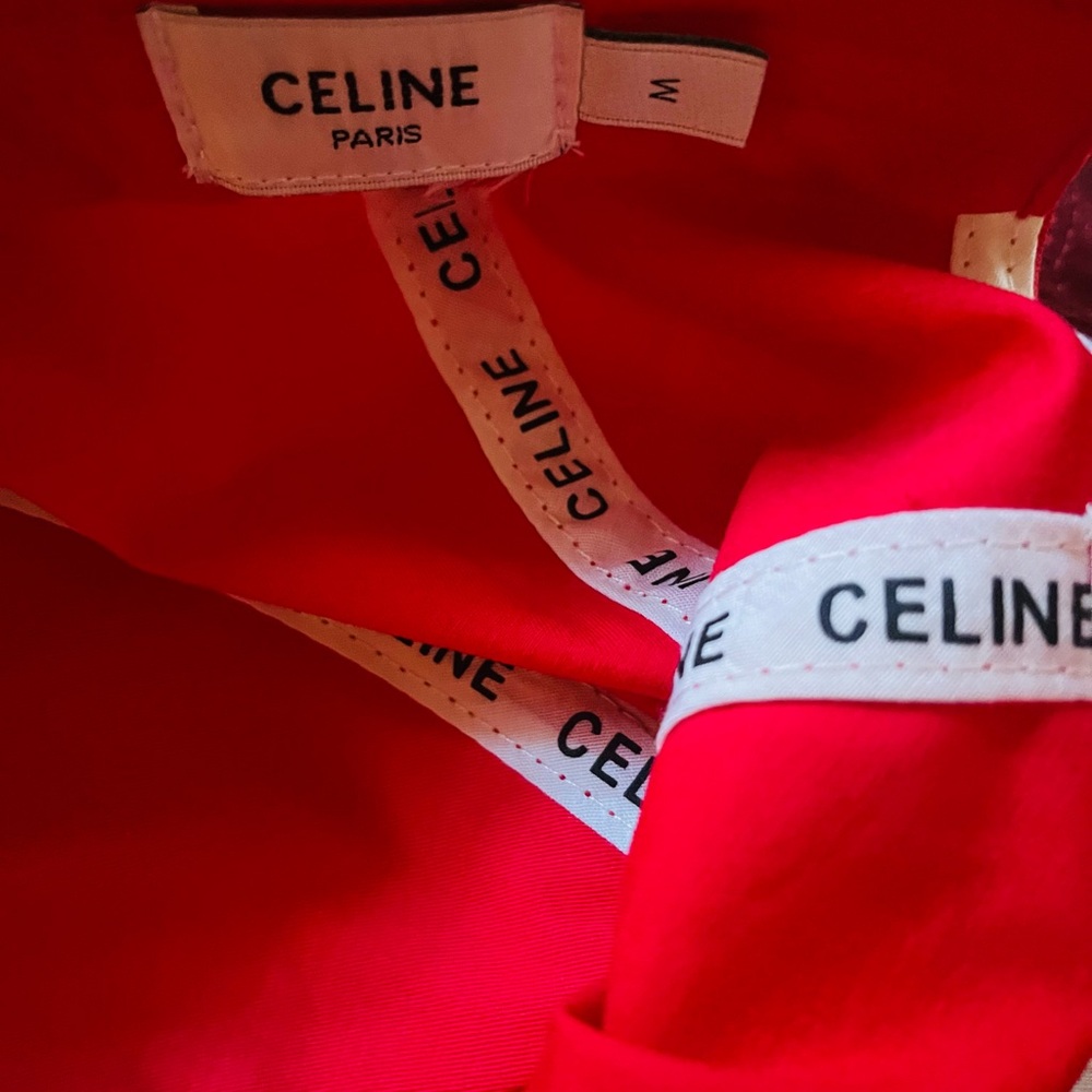 Celine Red Cap with White Logo - Picture 6 of 6